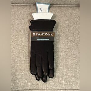 Brand New Isotoner Ladies Genuine Leather Luxe Touch Lined Gloves